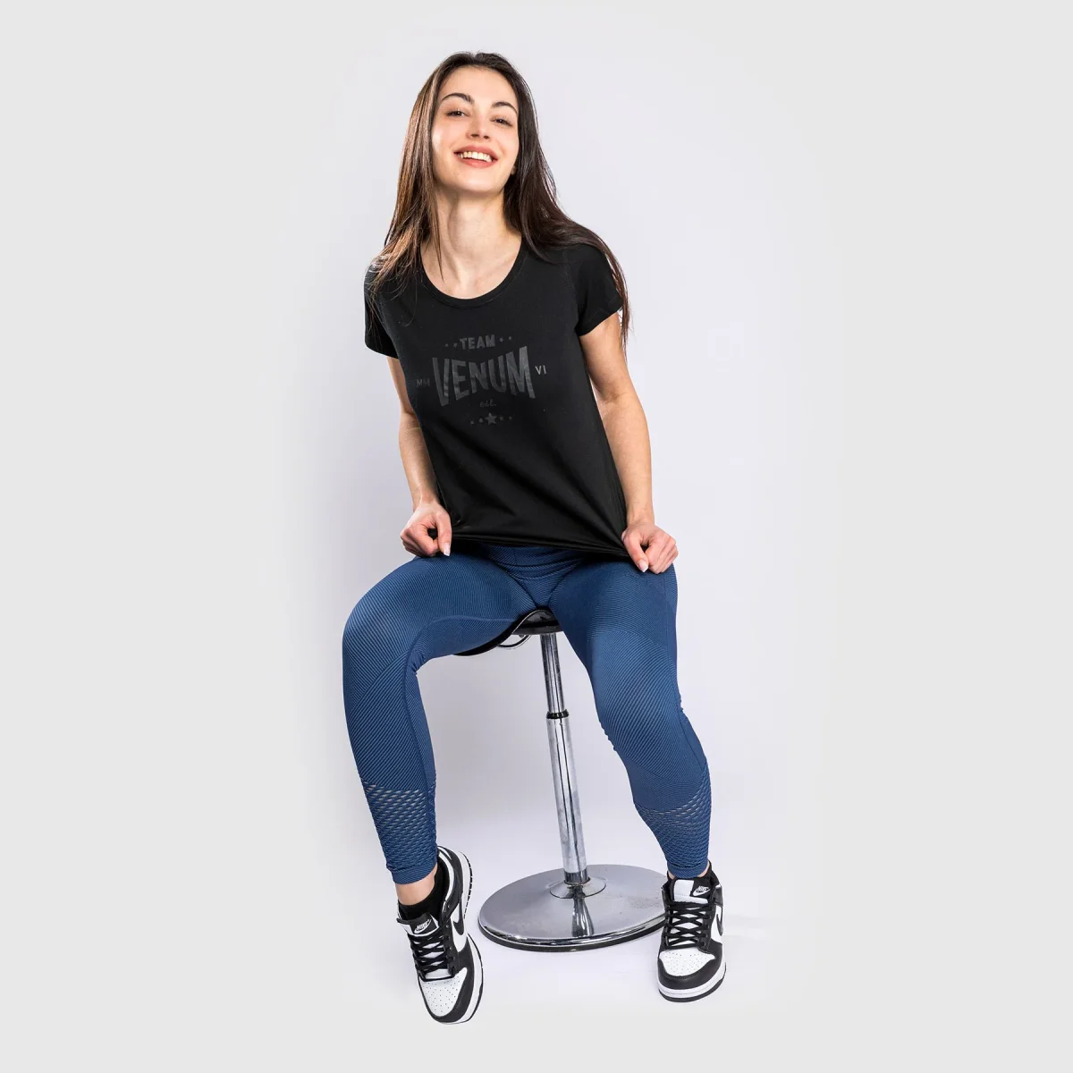 T-Shirt Venum Team 2.0 - Pour Femmes - Noir/Noir